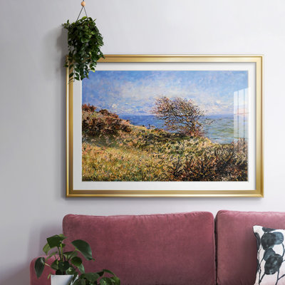 On The Cliff At Fecamp, 1881, reproduction d'art sur papier