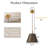 Yitel 1 - Light Antique Brownish Single Pendant