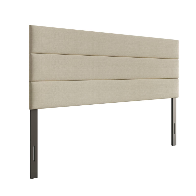Tête de lit tapissier Farmersville, Beige, Full / Double
