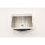 Lavabo de salle de bain en acier inoxydable 21 po x 17 po avec bonde escamotable - construction, évier à finition nano, résistance supérieure