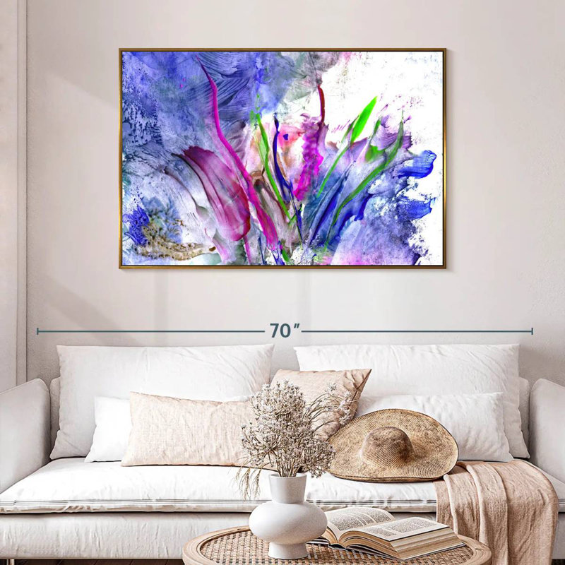 Syd Flower, 46" X 31", Floating Frame Gold