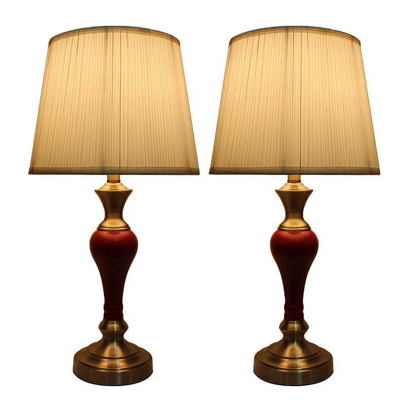 Ensemble de lampe de table 25" brookhaven, Crème, Ivoire