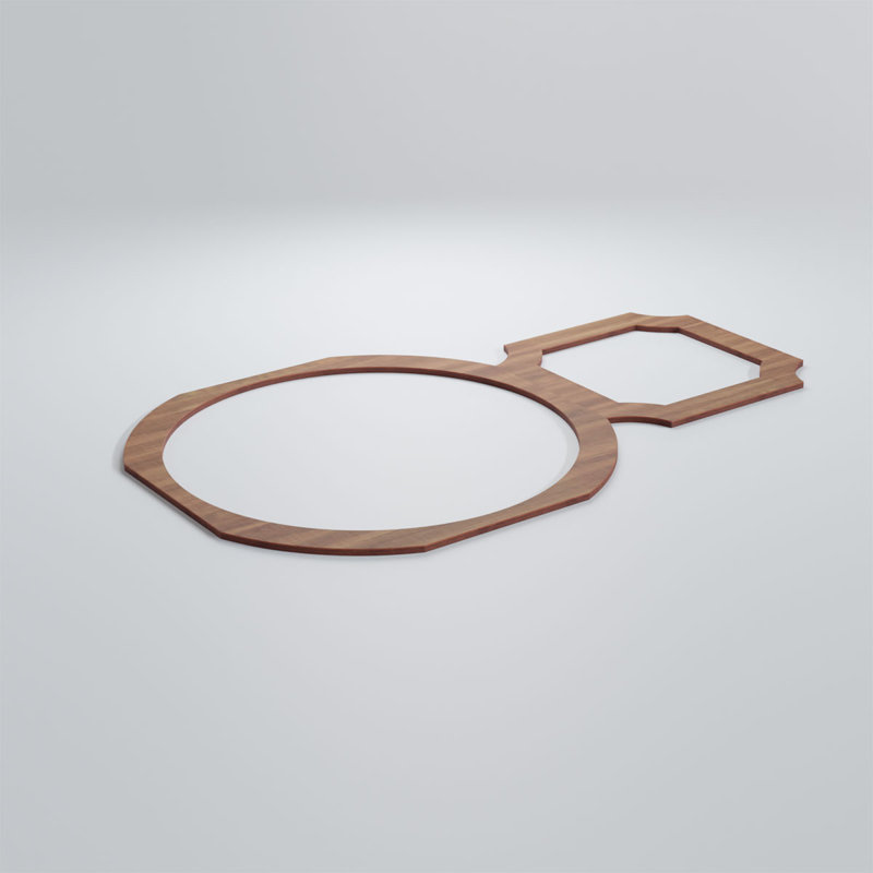 Panneaux muraux décoratifs en bois, Noyer, H 11 3/8 po x l 18 1/2 po x P 1/4 po