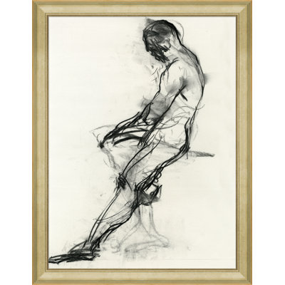 Black and White Figure Framed