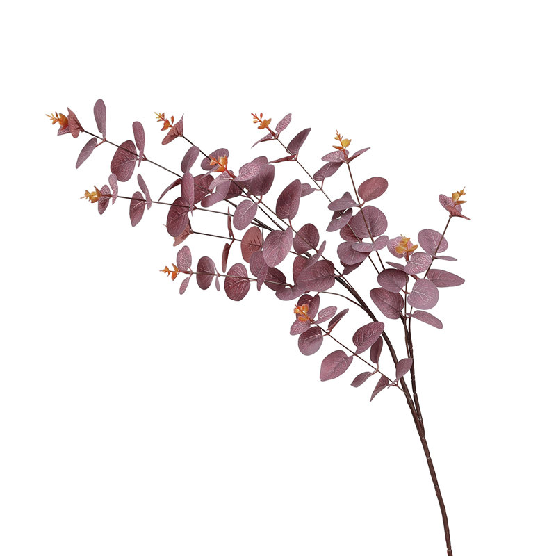 36'' Faux Eucalyptus Branch, Burgundy