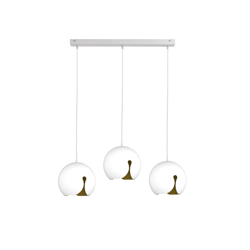 Berneita 3 - Light Kitchen Island Pendant, White