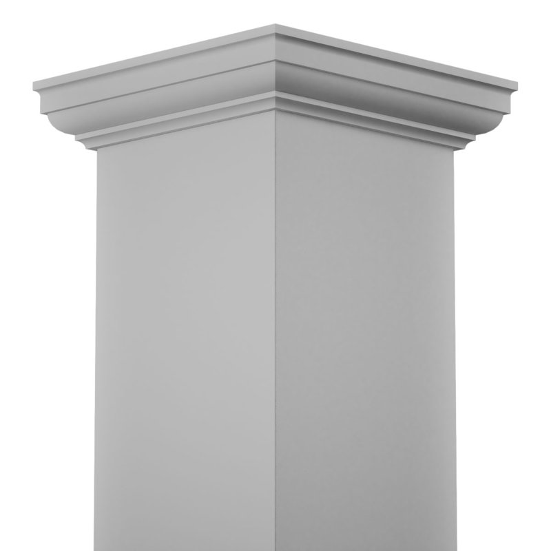 Colonne carrée classique en PVC lisse non effilée Craftsman, base standard et base standard, H 96 po x l 9,63 po