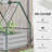 Outsunny 4' X 3' Galvanized Raised Garden Bed With Mini PVC Greenhouse Cover