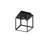 Cross Knurl 6.6'' W 1 - Bulb Outdoor Flush Mount-104831060