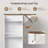 32.4" Kitchen Island with Power Outlets & Drop Leaf, Rolling Storage Cart with Drawer and Spice Rack-1908742735