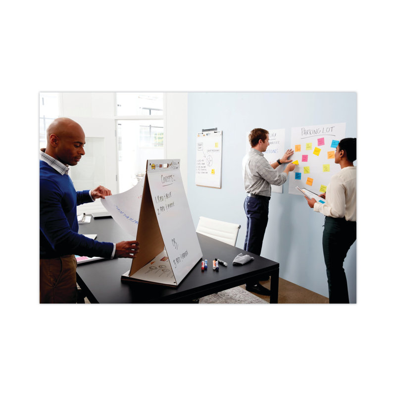 White Self-Stick Easel Pad with Dry Erase Board, 20 x 23 Inches