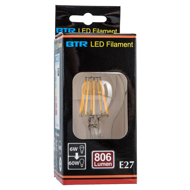6W E27 LED Light Bulb