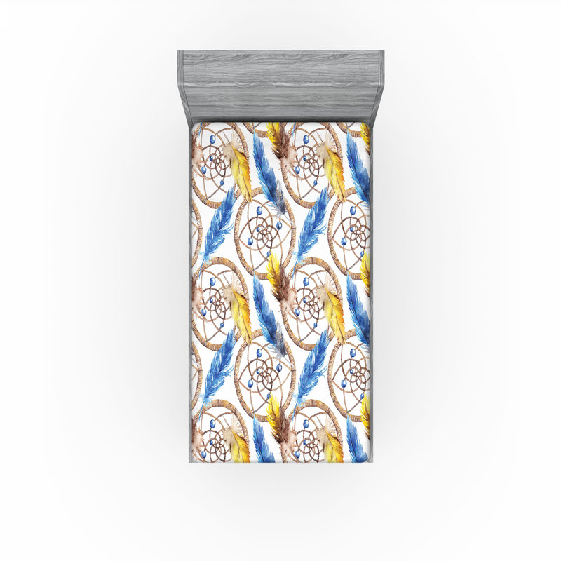 Drap-housse Ambesonne Oriental Vibes, Twin Fitted Sheet