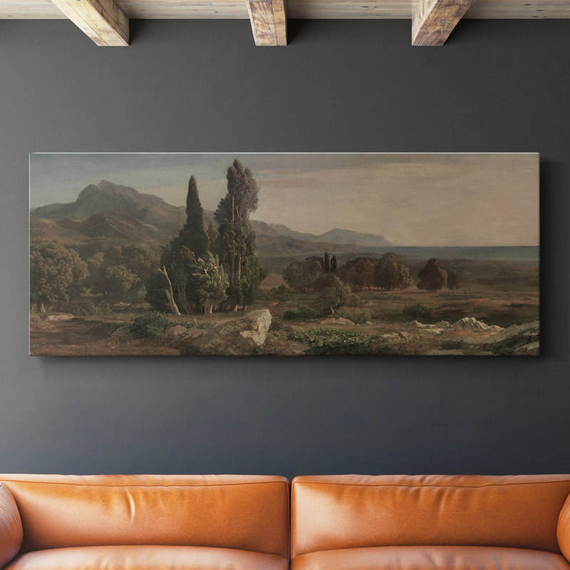 Série paysage - Dxciii - Toile tendue avec châssis - Prêt à accrocher, H 16 po x l 40 po