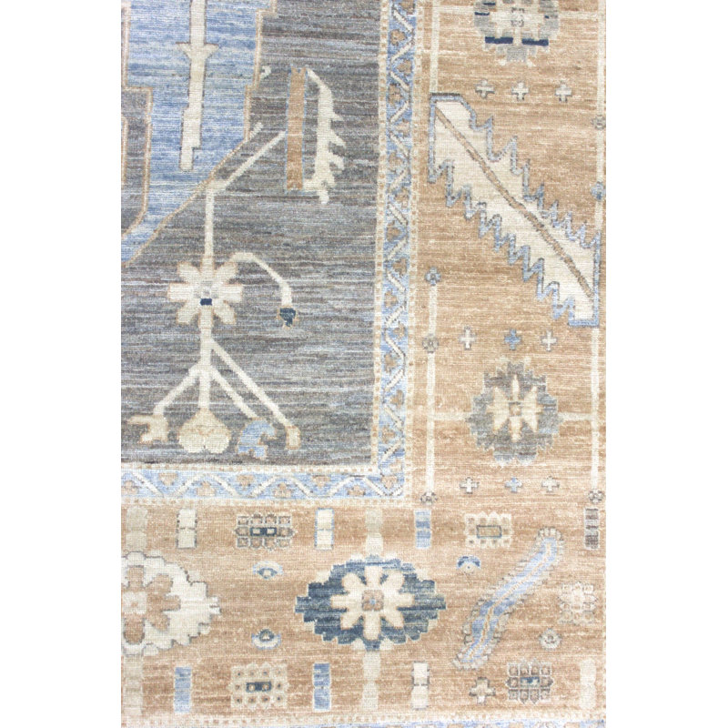 New Afghani Bakshaish Wool On Cotton 9'2" X 12'10" Taupe
