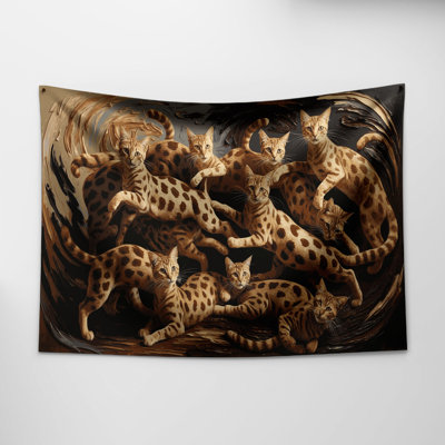 Tapisserie «Cats Ocicat»