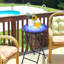 Table d'appoint pliante bistro bleu foncé