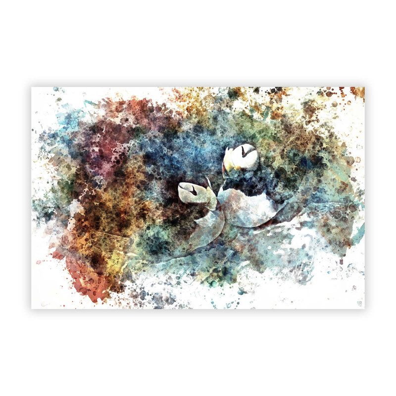 Nesting Atlantic Puffins - Frameless Print, 59.4 cm H x 84.1 cm W