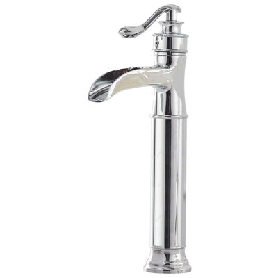 Radiance Single Handle One Hole Waterfall Bathroom Vessel Faucet With Pop Up Drain