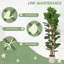  180cm Artificial Fiddle Leaf Fig Tree with Solid Wood Trunks-2104939309