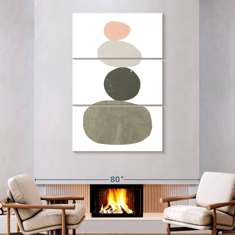 Avery Pebbles I, 74" H x 48" W