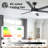 Vaczon 60" Modern Smart Large Ceiling Fan with Dimmable 3CCT LED Lights, 6-Speed Reversible DC Motor, Timer, Remote and App Control-1673542287