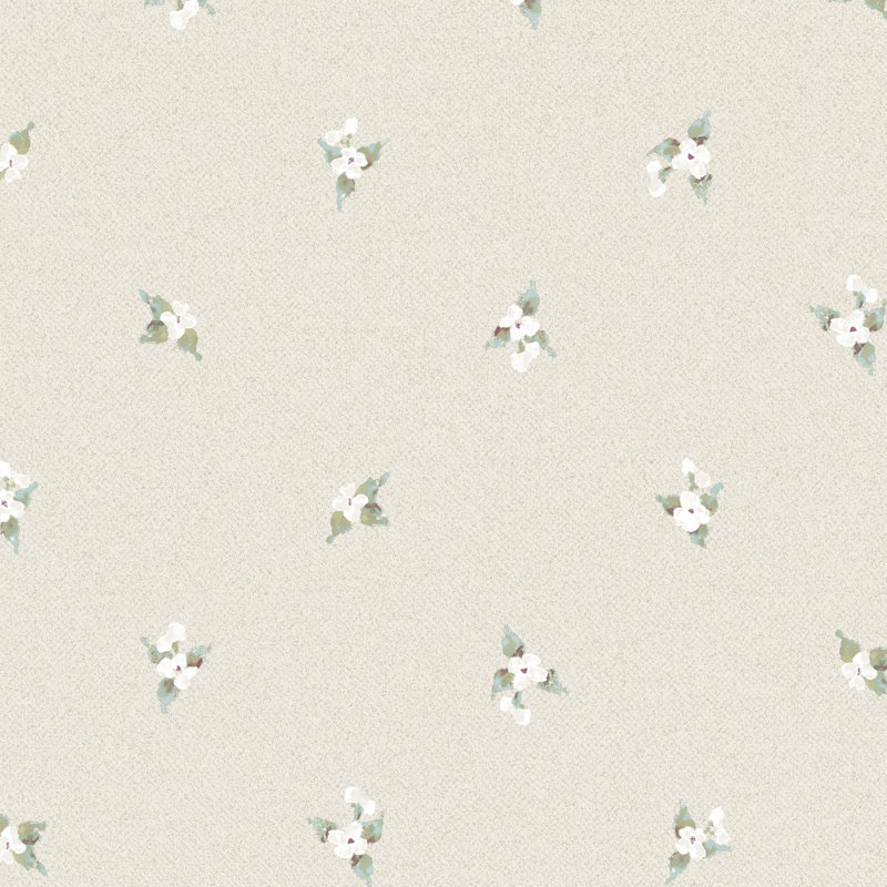 Rouleau de papier peint 33 pi x 20,5 po Dake Laurel, Vert / Beige