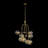 8 - Light Dimmable Glass Bubble Chandelier