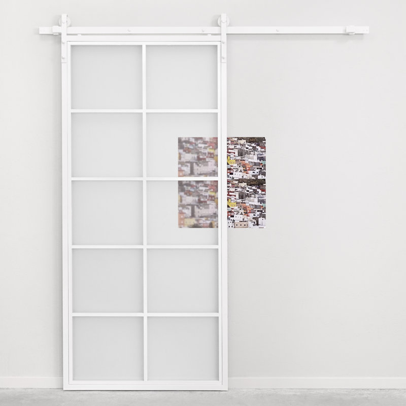 Sliding Glass Barn Door, Frosted