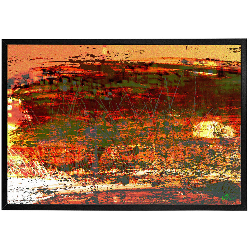 Single Picture Frame Print, Black, 51cm H x 76cm W