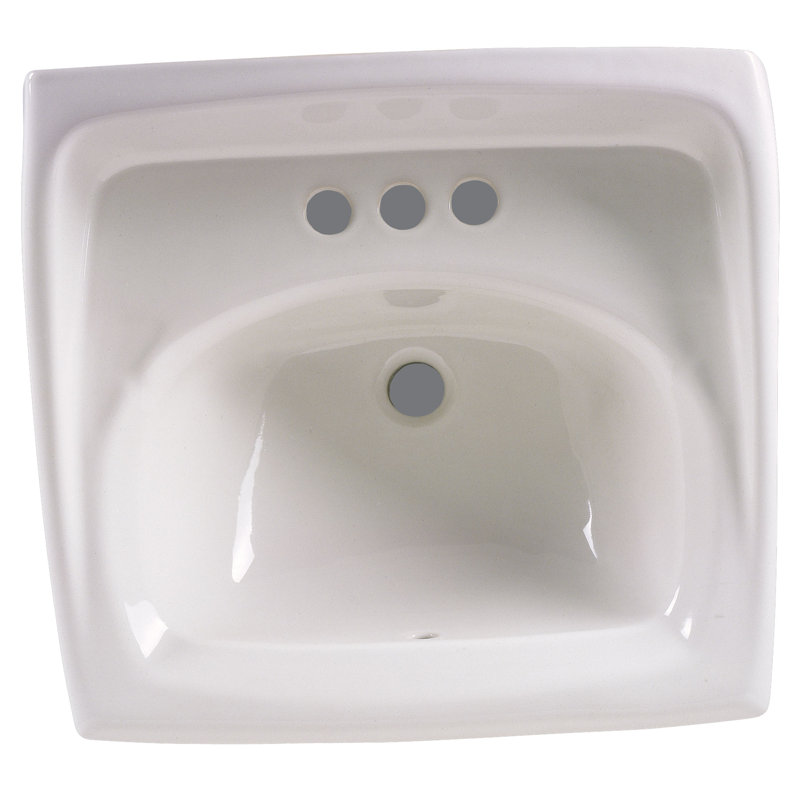 Lucerne Wall-Hung Sink With 4-Inch Centerset Made-in-Mexico