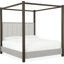 Miramar Tufted Upholstered Low Profile Canopy Bed-264016778