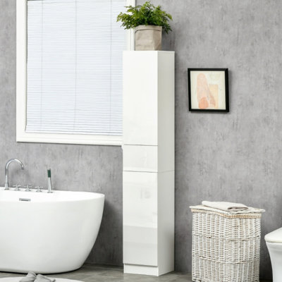 Bathroom Cabinet With Adjustable Shelves, White