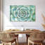 Ensemble de 3 plantes grasses sur toile-741247158