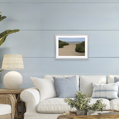 Long Beach Path, reproduction encadrée sous verre, design par Matthew Piotrowicz