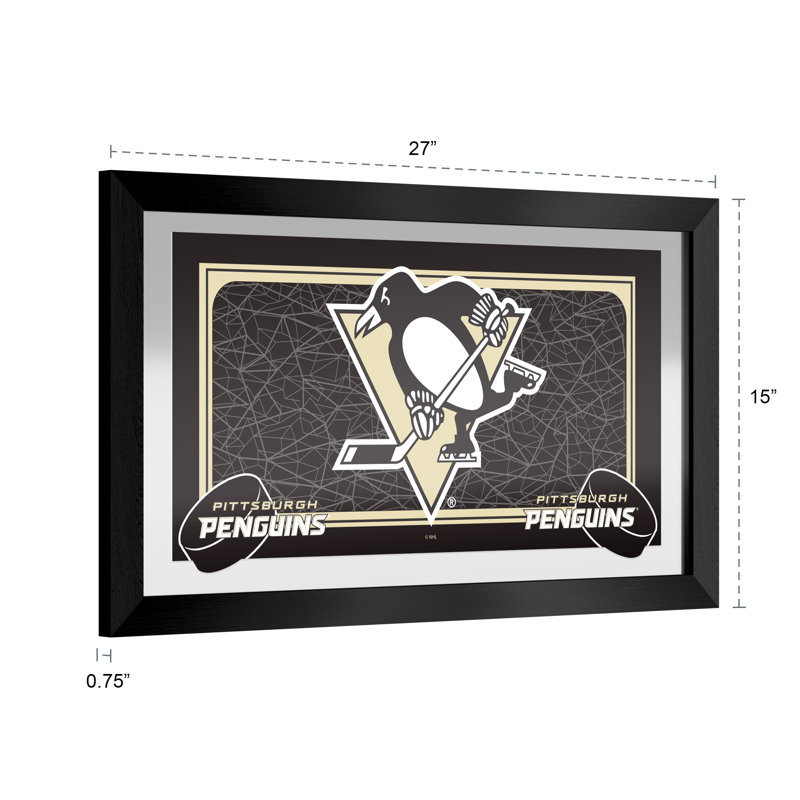 NHL Team Logo, impression encadrée, Pittsburgh Penguins