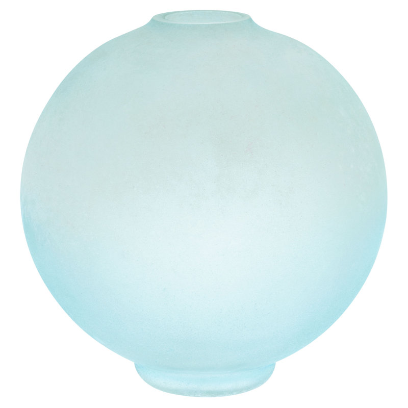 Petit vase à ampoule givré