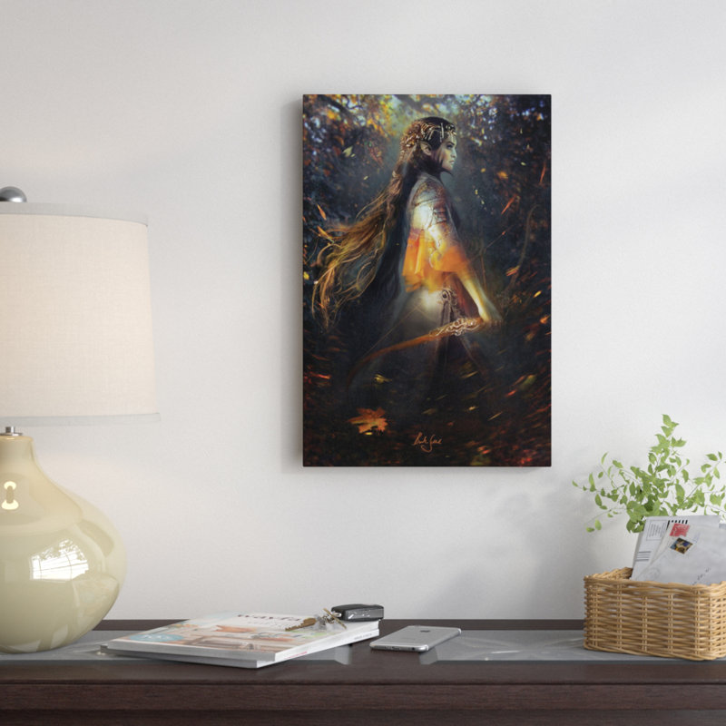 « phoenix warrior », impression sur toile, H 12 po x l 8 po x P 0,75 po