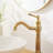 Waterfall Single Hole Single-Handle Vessel Bathroom Faucet-107558222