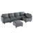 Edorta Upholstered U-Shaped Sectional-1244759234