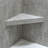 Palisade Vinyl Waterproof Corner Shower Bench in Carrara Marble/Urban Glacier-1273922614