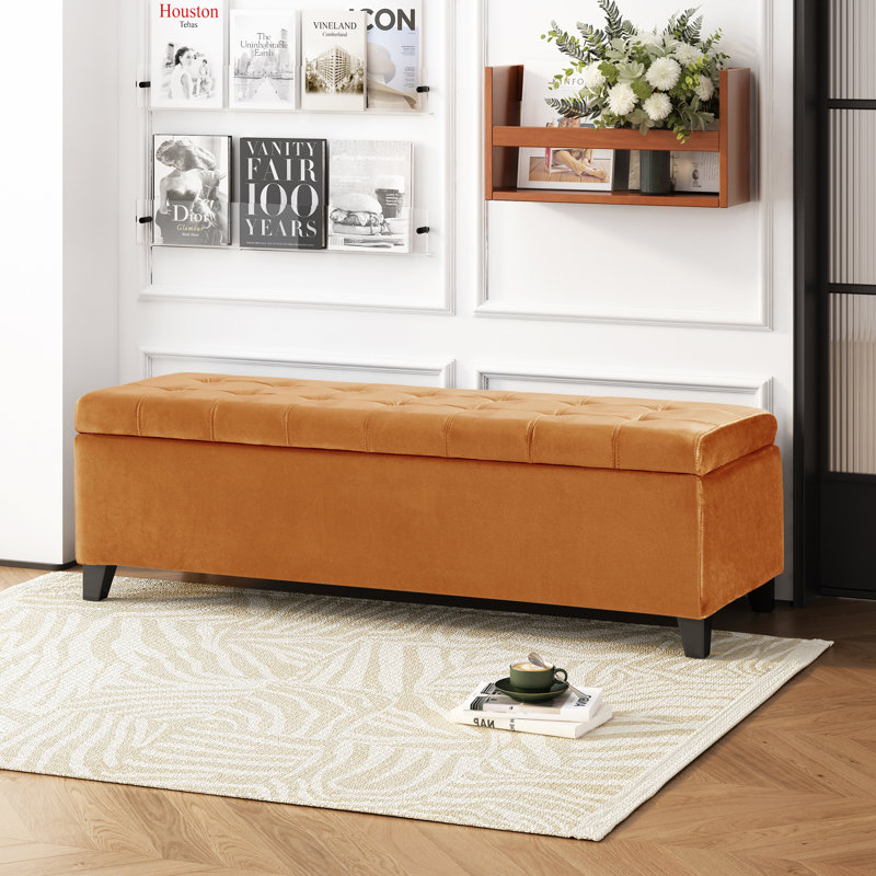 Avera Storage Bench, Burnt Orange