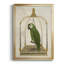 Perroquet vert sur balançoire, impression sur papier-1227650484-1227650491