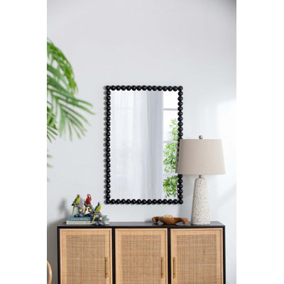Miroir mural avec cadre en métal