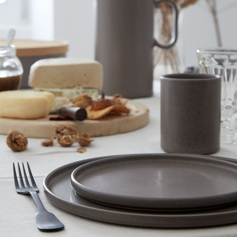 Redonda Stoneware Salad/Dessert Plate, Oak