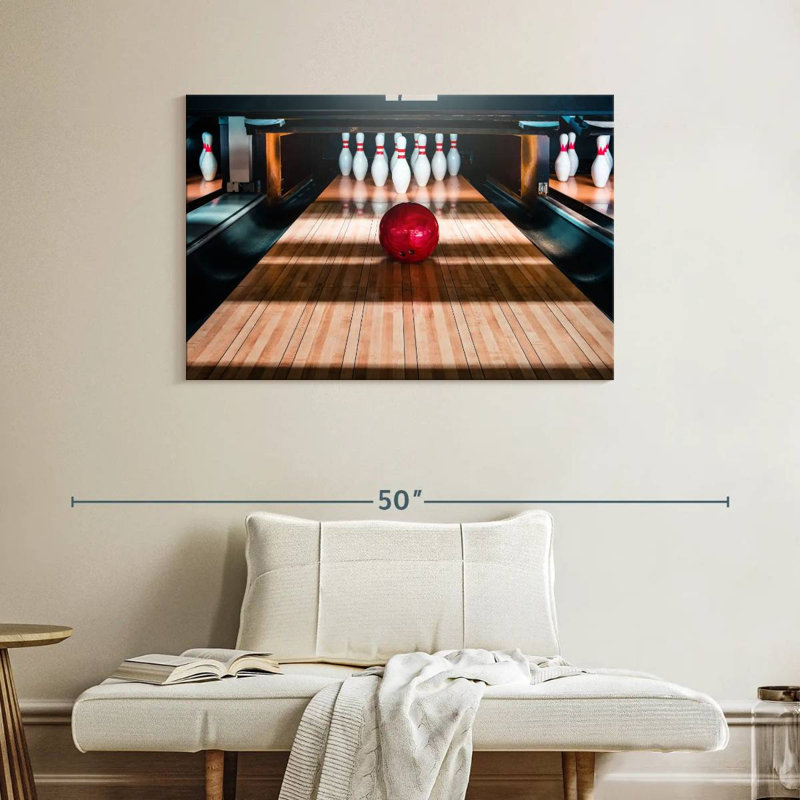 Sunlit Bowling Alley, 26" H x 39" W