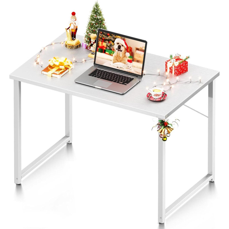Bureau d'ordinateur l 16 po Kiriko, Blanc