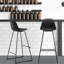 Wanette Upholstered Counter Stool with Metal Frame