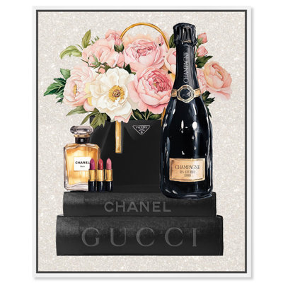 Art mural sur toile Champagne Champagne par Art Remedy