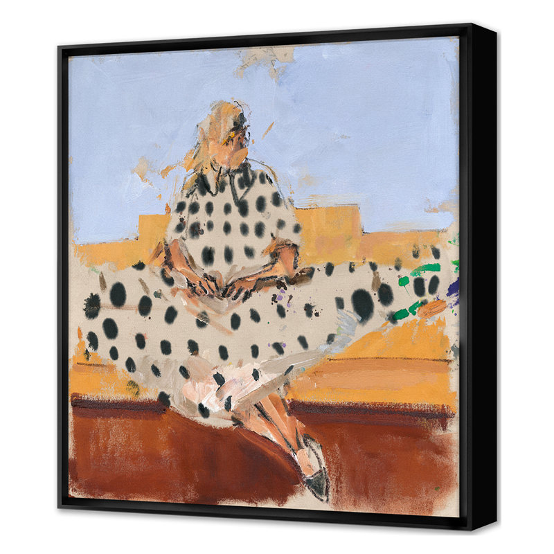 Polka Dot Print by Ngo, PC, Black Single Picture Framed, 35'' H x 30'' W